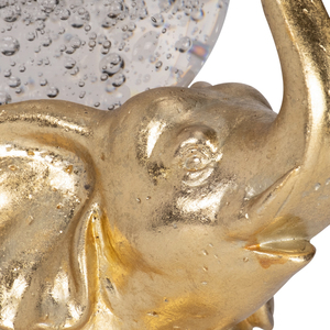 Statuetta di Elefante con Sfera di Cristallo, Scultura Decorativa per Casa, Sfera di Vetro per Soggiorno, Scaffale, Ufficio, Bagno - Product Image 5