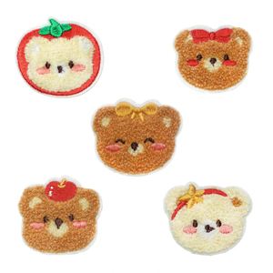 Nouvelle broderie chenille mignonne à thermocoller et à coller, motif ours, pour la décoration - Product Image 1