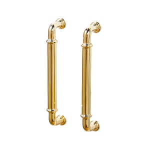 Herrajes de Lujo para Muebles de Latón Sólido con Acabado en Oro PVD para Gabinetes de Cocina, Tiradores de Cajones de Dormitorio, Baño Moderno - Product Image 1