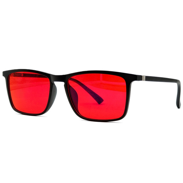Red Lens Blocking Green Light 100% Blue Light Blocking Glasses Orange Lens Anti Fatigue Help Sleep Glasses