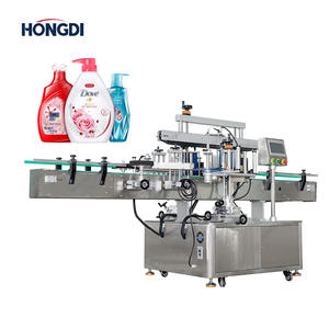เครื่องติดฉลากอัตโนมัติความเร็วสูงแบบสองด้าน พร้อมหน้าจอสัมผัส มอเตอร์ PLC สำหรับขวดแชมพู น้ำยาซักผ้า เคมีภัณฑ์ และน้ำมัน - Product Image 1