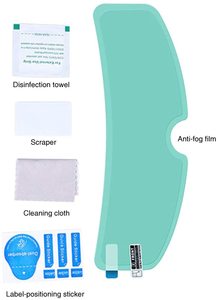 PET Anti Pioggia Moto Casco <span class=keywords><strong>Pellicola</strong></span> di Schermo Anti-Nebbia Impermeabile Casco di Protezione Dello Schermo - Product Image 3