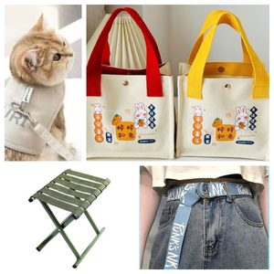 Correas de Cincha Tejida de Poliéster/Algodón Ecológicas y Duraderas ZHIHE de 32 mm de Ancho para Bolsos, Prendas, Zapatos y Proyectos de Bricolaje - Product Image 6