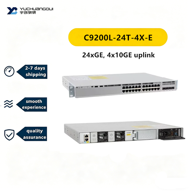 C9200L-24T-4X-E for Ciscoo Catalyst 9200L 24-port Data 4x10G Uplink Switch
