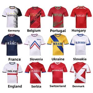 <span class=keywords><strong>Camiseta</strong></span> de Fútbol de Manga Corta para la Copa América 2026, Francia, Alemania, Argentina, Conjuntos de Camisetas para Fanáticos, Verano, 100% Poliéster - Product Image 5