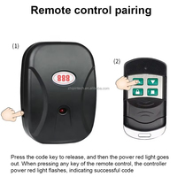 Interruptor de Control Remoto Inalámbrico para Motor de Cadena de 433 MHz, CA 220 V 240 V, con Dos Transmisores, Compatible con Puertas Enrollables de Garaje