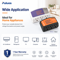 Protecteur de tension électrique Puluos KE-V008, multiprise, dispositif de protection contre les surtensions pour la maison et le bureau