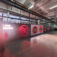 Señal de mensaje variable P20mm Tráfico Pantalla de Mensaje Dinámico a todo color Señal de tráfico LED EN12966 Señales de tráfico Tablero Led