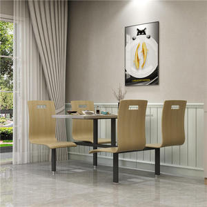 Juego de Mesa y Sillas Personalizadas de Fábrica OEM, Diseño Ergonómico Fácil de Limpiar para Uso en Restaurantes de Comida Rápida como KFC y McDonald's - Product Image 2