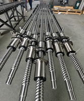 Ball Screw SFI4010 Diameter 40mm, Lead 5mm, Rangkaian Bearing untuk CNC Tugas Berat, Kapasitas Beban Tinggi, Daya Tahan Lama, Baja Krom