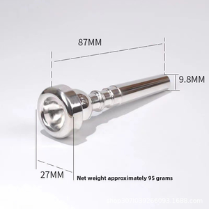 Embout de <span class=keywords><strong>trompette</strong></span> en laiton plaqué argent et nickel, vente en gros d'usine, pour embouchure de <span class=keywords><strong>trompette</strong></span> Fuluger 5C 7C - Product Image 3