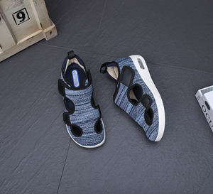 Sandales d'été respirantes pour diabétiques pour personnes âgées Semelle souple Absorbant les chocs Talon Gonflement Soulagement Chaussures - Product Image 2