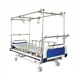 Cama de Tracción Ortopédica Kang Jun 2260*950*500mm Manual con Barandilla para Rehabilitación de Pacientes y Cuidado Médico - Product Image 1