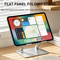 Support de tablette et d'ordinateur portable en aluminium réglable et flexible à usage commercial avec stabilisateur portable pour bureau, anti-corrosion
