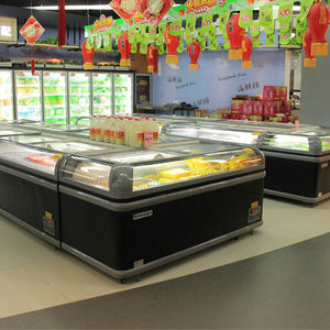 Congélateur coffre commercial grande capacité pour supermarché, à porte vitrée supérieure, avec système anti-givre automatique, à brancher - Product Image 2