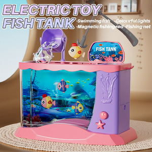 Ensemble de <span class=keywords><strong>jeu</strong></span> d'aquarium électrique avec 6 poissons, canne à pêche magnétique et épuisette, <span class=keywords><strong>jeu</strong></span> interactif pour enfants, <span class=keywords><strong>jeu</strong></span> éducatif d'imitation - Product Image 4