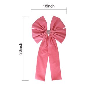 <span class=keywords><strong>Lazo</strong></span> grande para exteriores de 18x36 pulgadas, decoración de lujo de terciopelo rosa <span class=keywords><strong>gigante</strong></span>, lazos gigantes, decoración de corbata para boda, telón de fondo, fiesta, eventos, coches - Product Image 2