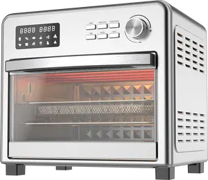 Forno de ar personalizado 23L, forno de ar doméstico para assar pizza, torradeira, forno com tecnologia de fluxo de ar