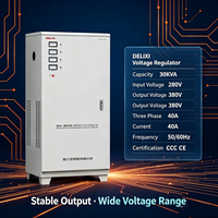 Régulateur de tension AC intelligent triphasé Delixi 30KVA - Enroulement en cuivre pur - Régulateur de tension électrique industriel