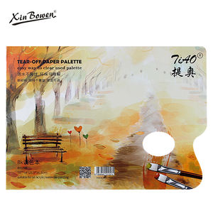 Xinbowen-<span class=keywords><strong>Palette</strong></span> de <span class=keywords><strong>peinture</strong></span> d'art <span class=keywords><strong>jetable</strong></span>, 30 feuilles de papier à déchirer, mélange de peintures, <span class=keywords><strong>Palette</strong></span> sans lavage - Product Image 5