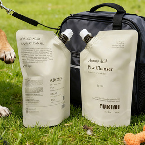 Bolsa personalizable con boquilla de pie para limpiador de aminoácidos bolsa de almacenamiento de líquido cosmético reutilizable embalaje de recarga - Product Image 2