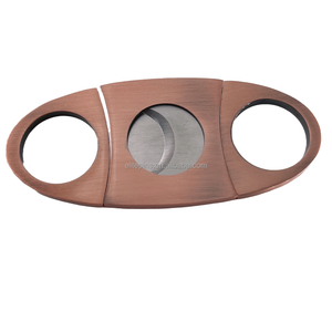 Kéo xì gà cầm tay | Máy Chém thép không gỉ | thiết kế hiện đại kim loại máy cắt xì gà | lưỡi kép để cắt chính xác - Product Image 1