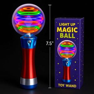 ไม้กายสิทธิ์ LED ลายพิเศษพร้อมลูกบอลวิเศษสำหรับเด็ก ใช้ในวันชาติ วันเกิด งานแต่งงาน ของตกแต่งคริสต์มาส ของแจก ของขวัญ - Product Image 3