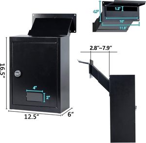 Nouvelle arrivée en acier de haute qualité avec boîte aux lettres anti-heft pour appartement - Product Image 3