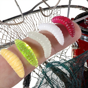 50pcs 2cm Maggot Grub Soft Fishing Bait Smell Worms Glow <strong>Shrimps</strong> Fish <strong>Lure</strong> Carp <strong>Lure</strong> - Product Image 3