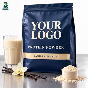 Production en gros de poudre de protéines halal en marque blanche avec conception d'emballage et options de saveur pour les commandes en gros et en vrac - Product Image 1