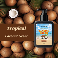 Lotion de bronzage vegan biologique gel autobronzant pour intérieur et extérieur crème accélératrice de bronzage corporel pour lit de soleil