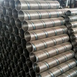 OEM Stainless Steel 304 316L 2205 Duplex 904L 310S Perforated Metal Mesh Cylinder Pipe