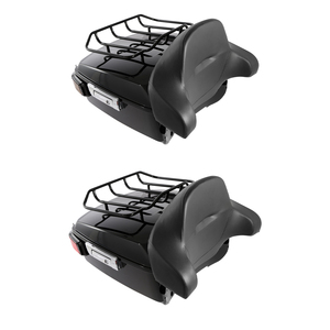 TCMT King Tour Pack Trunk Pak, dossier de selle, porte-bagages, <span class=keywords><strong>feu</strong></span> <span class=keywords><strong>arrière</strong></span> LED, compatible avec <span class=keywords><strong>Harley</strong></span> Touring Road Electra Glide 2014-2026, boîte <span class=keywords><strong>arrière</strong></span> - Product Image 3