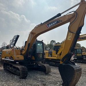 Excavatrice sur chenilles hydraulique d'occasion SANY SY155C de 15,5 tonnes pour projet de construction de routes municipales - Product Image 2