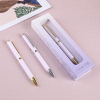 Großhandel Custom Logo Werbe Kugelschreiber Sport Design Metall Stift Box 1.0mm Schreiben Neuheit Business Meeting Geschenks ets
