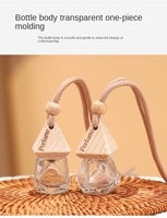 Botol parfum kaca Mini portabel 50ml dengan tutup antibocor mahkota dapat diisi ulang untuk digunakan sebagai kemasan Diffuser atau alat penyemprot