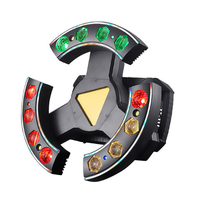 Luz de Fiesta DJ Giratoria de 3 Alas de 120W, RGBW, con Láser, Estroboscópica, Cabezal Móvil Infinito, Control Remoto y Sonido para Clubes, Bodas y Eventos
