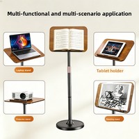 Support de livre en bois haut de gamme personnalisable, rotation à 360 degrés, pour cadeaux d'entreprise, boutique, OEM, approvisionnement en gros