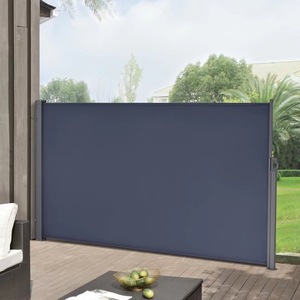 Auvent rétractable d'extérieur Uplion Parasol de terrasse en polyester imperméable pour le jardin - Product Image 2