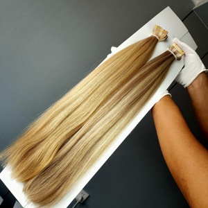 โรงงานดราก้อนบิวตี้ เส้นผมแท้ 100% เรมี่ ต่อผมแบบเทป ไร้รอยต่อ สีบลอนด์ - Product Image 3