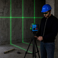 Niveau laser vert FIXTEC 16 lignes 4x360 °   Kit de niveau laser auto-nivelant avec trépied et télécommande