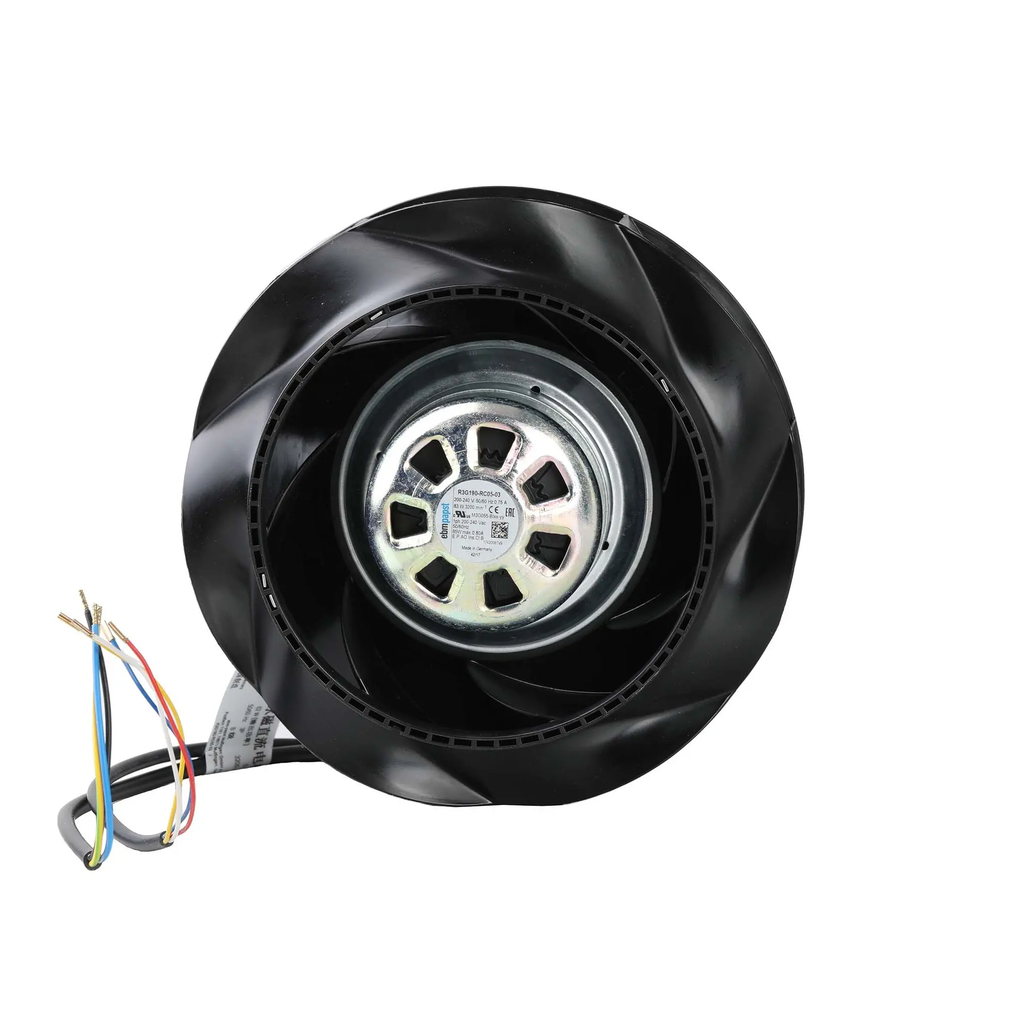 R3G190-RC05-03 ebmpapst ventilatore centrifugo EBMPAPST tipo: R3G190-RC05-03 ventilatore EBM