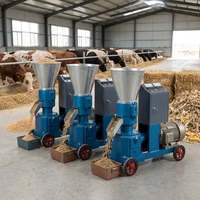 Nouvelle machine à granulés d'aliments pour volailles, moutons et bovins, 4 mm, productivité élevée 600 kg/h, 220V/380V