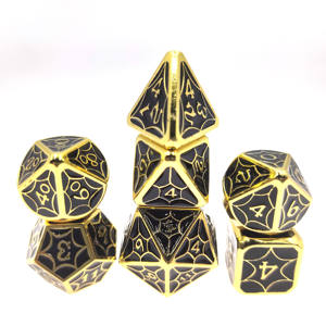 Dés polyédriques DND RPG <span class=keywords><strong>Donjons</strong></span> <span class=keywords><strong>et</strong></span> <span class=keywords><strong>Dragons</strong></span> Jeu de dés en gros Vintage Couleur Métal Matériel Avengers série monochrome - Product Image 3