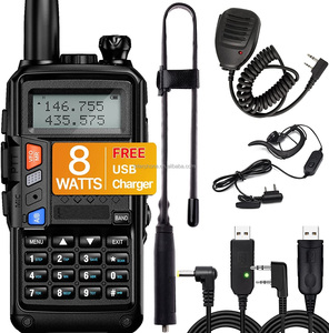 Radio bidirectionnelle professionnelle longue portée 50 km, talkie-walkie pour radio <span class=keywords><strong>CB</strong></span> double bande UV-10R, 6W, batterie 2500-3000mAh, VHF/UHF, USB - Product Image 5