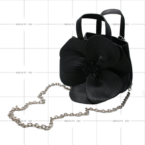 Women's Floral <b>Clutch</b> Purse PU Leather Flower Evening Bag Party Prom Purse Wedding Crossbody Bucket Handbag - Product Image 2