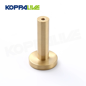 Koppalive phong cách hiện đại tối giản trang trí phòng tắm chải <span class=keywords><strong>Brass</strong></span> vàng Tường quần áo móc treo áo choàng móc áo - Product Image 3