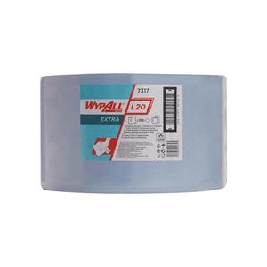 Toallita WYPALL L20 EXTRA + L380xW235 mm aprox. para limpieza de la zona de la calle. Azul 2 capas - Product Image 1