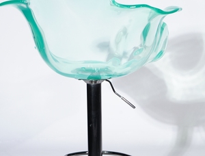 Fauteuils d'attente de salon de luxe de qualité vierge, personnalisés OEM, marque BESTA, design tendance en cristal français et acrylique en forme de pétale, pour extérieur et café - Product Image 3