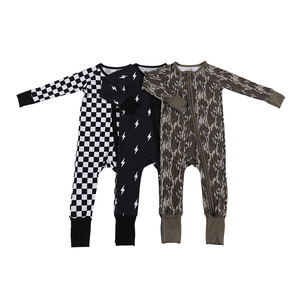 Su misura il tuo marchio pigiama <span class=keywords><strong>di</strong></span> bambù pigiama per bambini con stampa personalizzata pigiama <span class=keywords><strong>abbigliamento</strong></span> per bambini con cerniera - Product Image 2